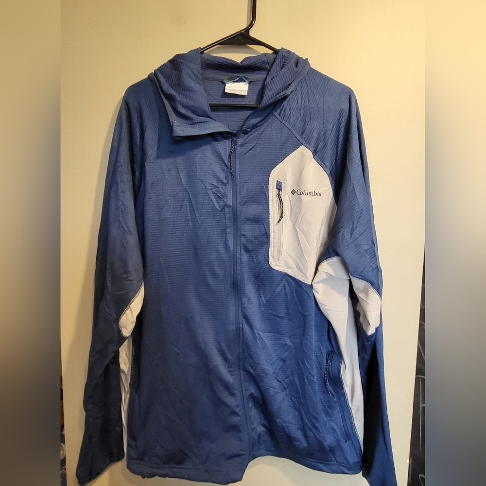 Columbia Navy / Gray Sportswear Jacket, Size XXL